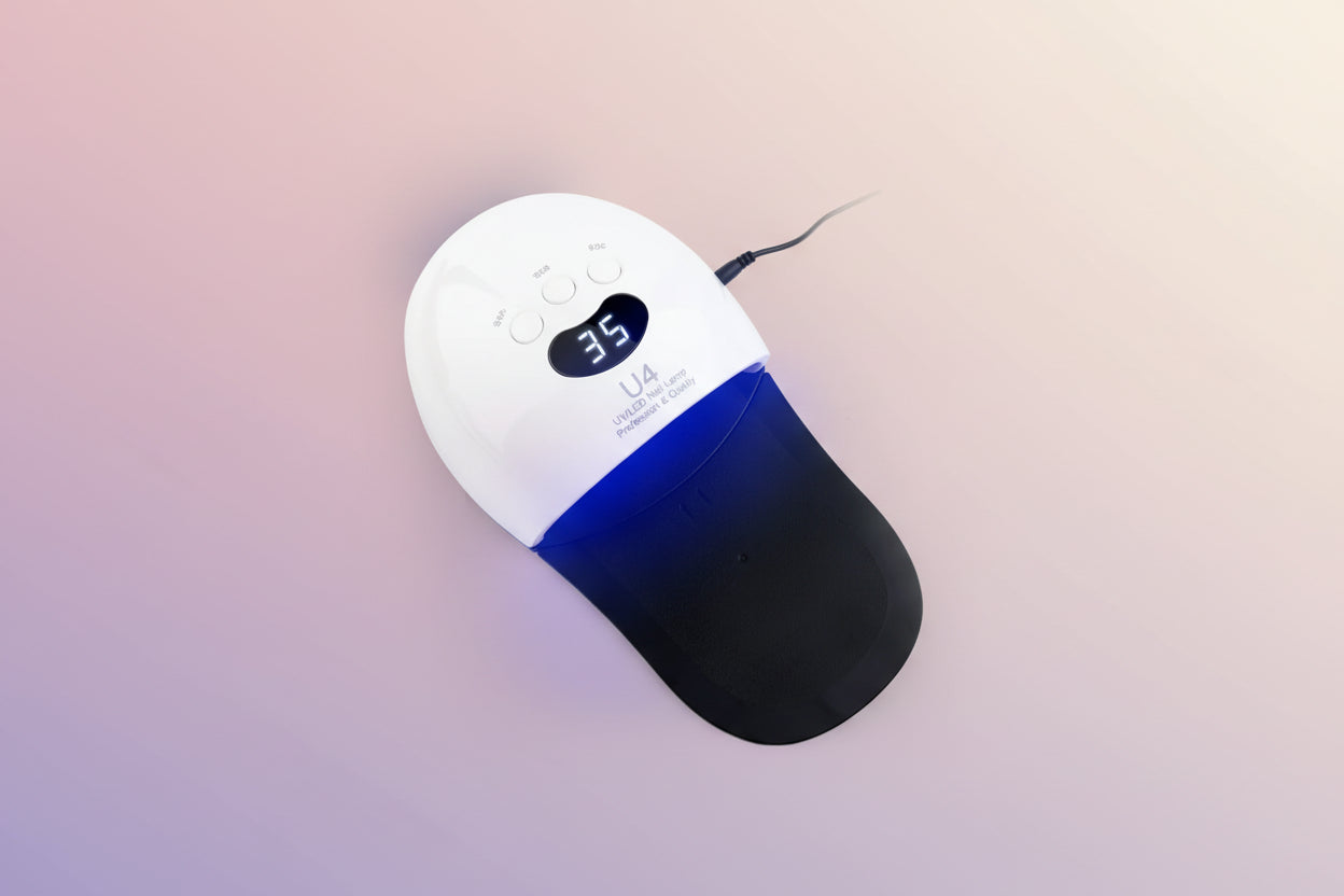 Lampe UV LED Ongles Manucure Pédicure - Photothérapie Indolore Double Usage Mains Pieds Coussinets Amovibles Séchage Gel