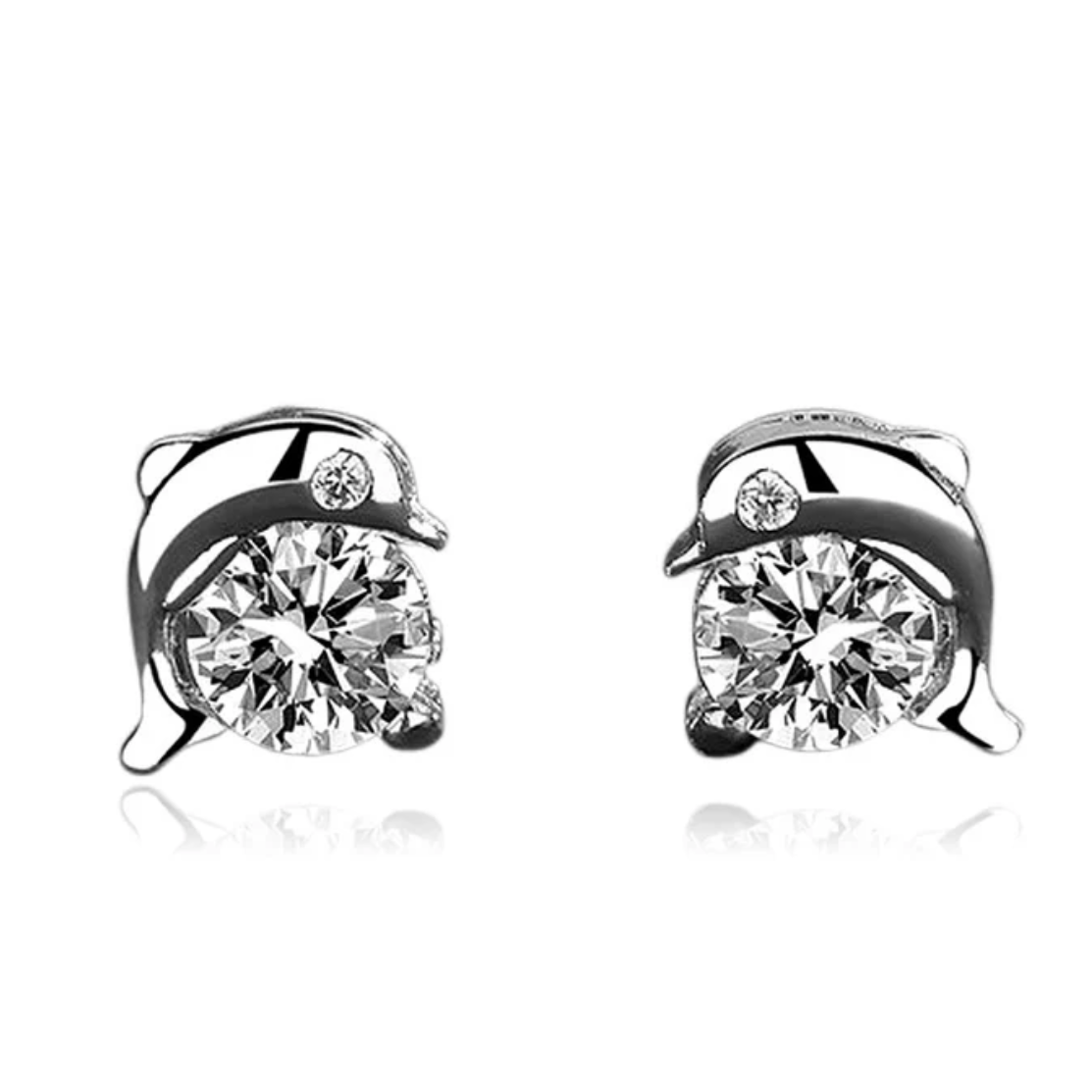 Puces Dauphin Argent 925