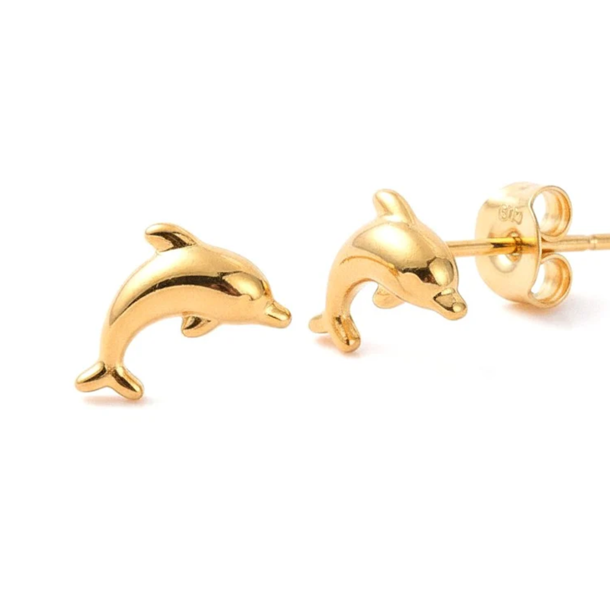 Boucles d'Oreilles Dauphin Acier Inoxydable