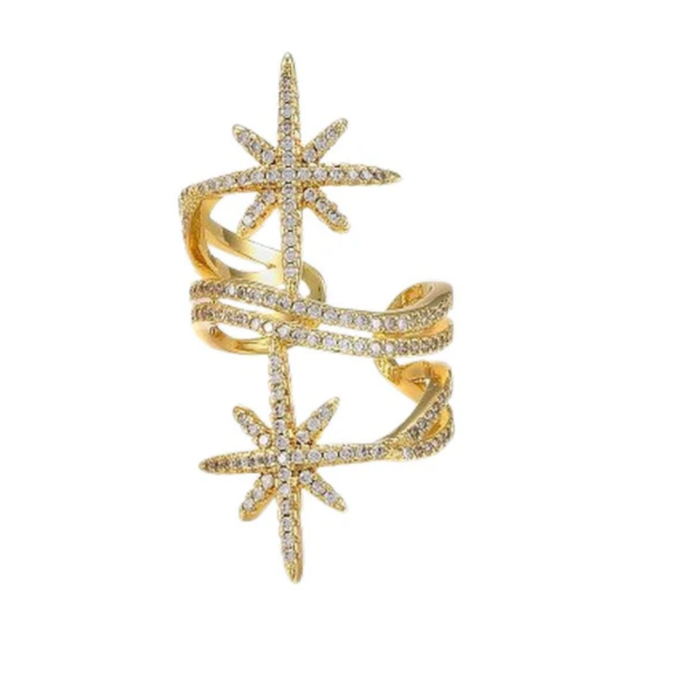 Bague Femme Réglable Épis avec Perle