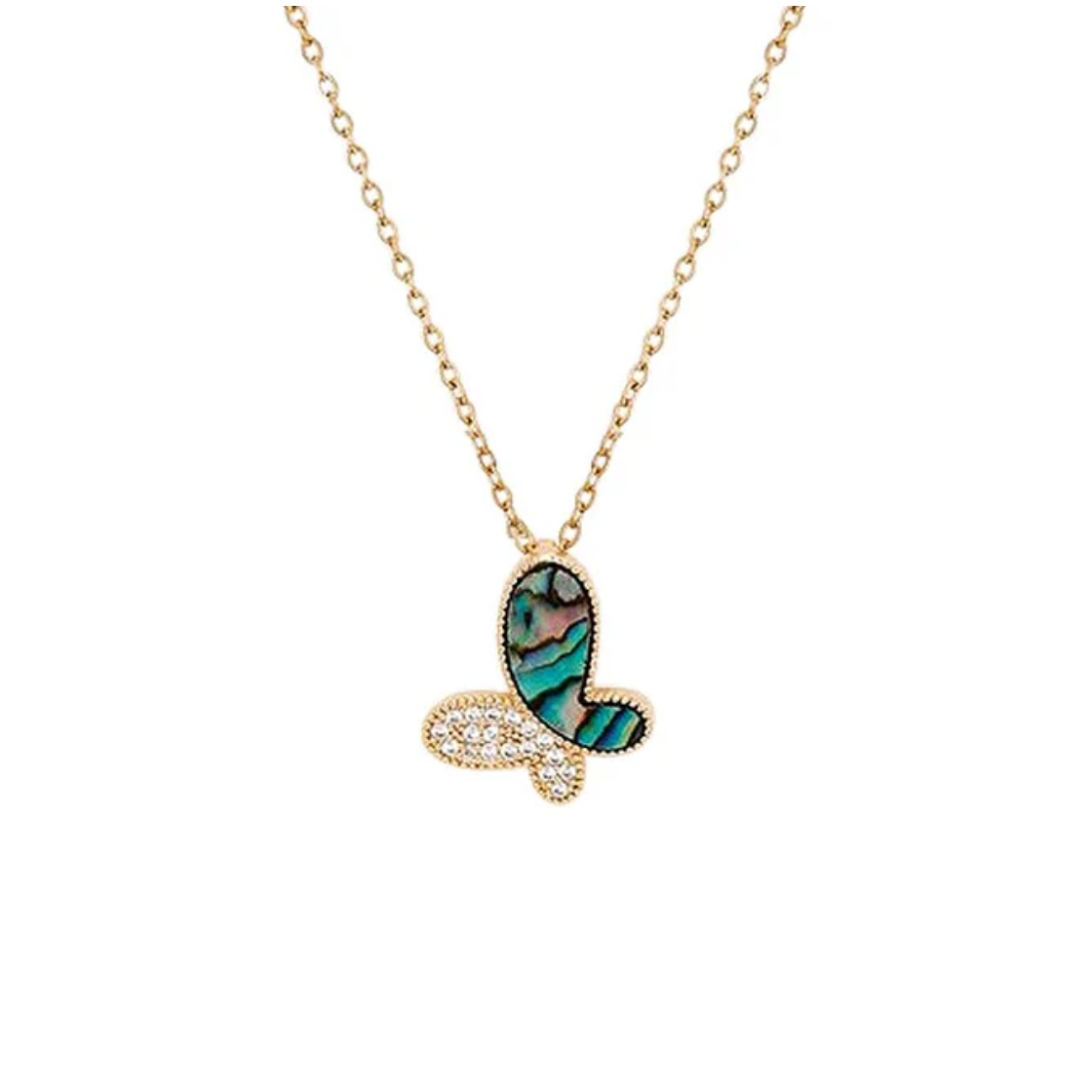 Collier Papillon plaqué or