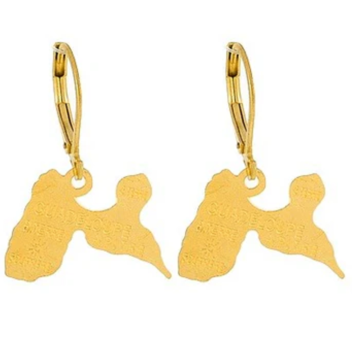 Boucles d'oreilles en acier inoxydable Guadeloupe