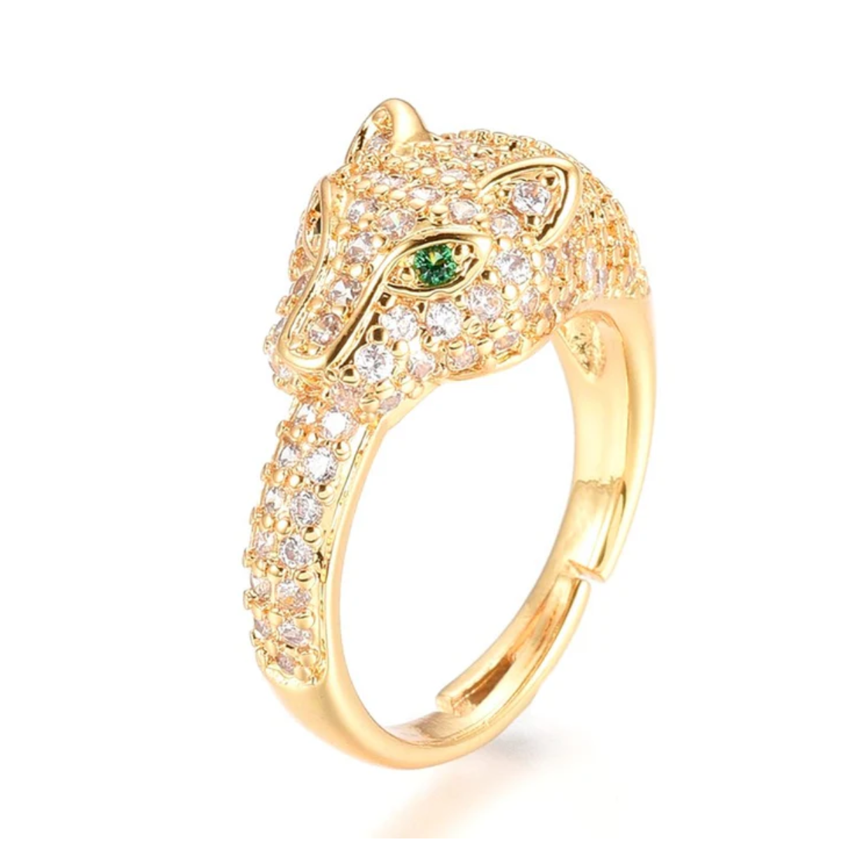 Bague Femme Réglable Léopard
