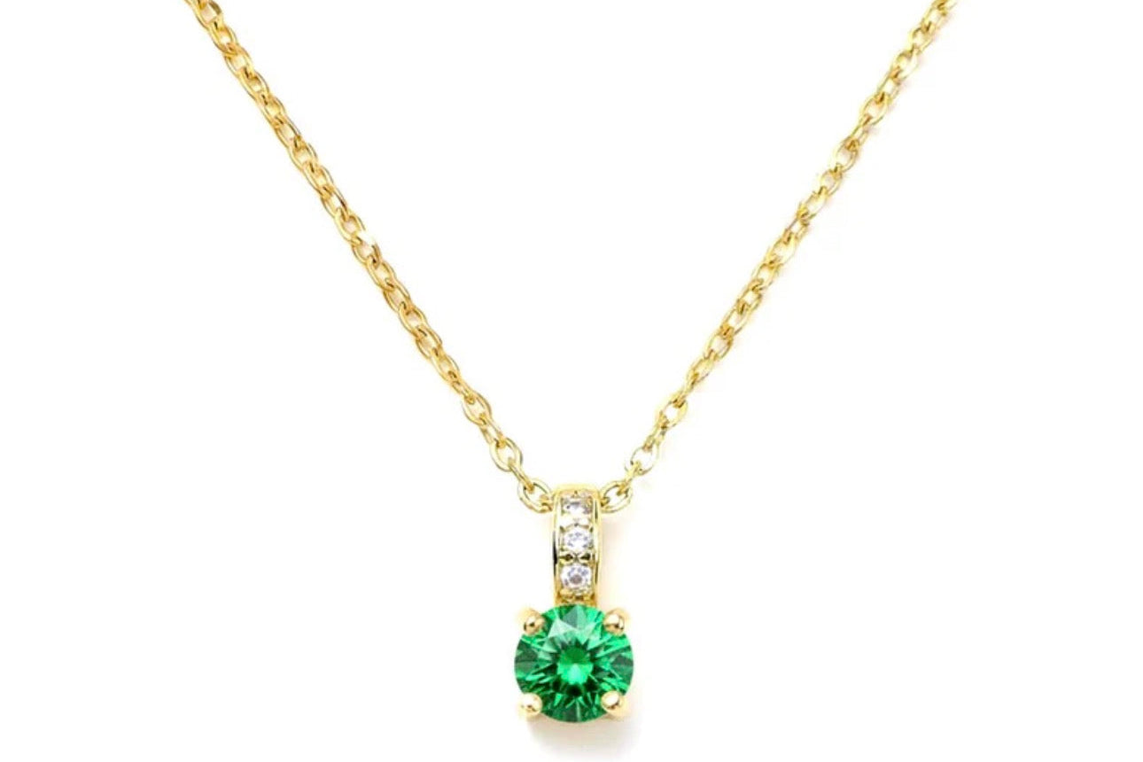 Collier Oxyde Bleu Nuit vert ou noir Plaqué Or