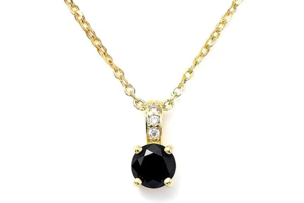 Collier Oxyde Bleu Nuit vert ou noir Plaqué Or