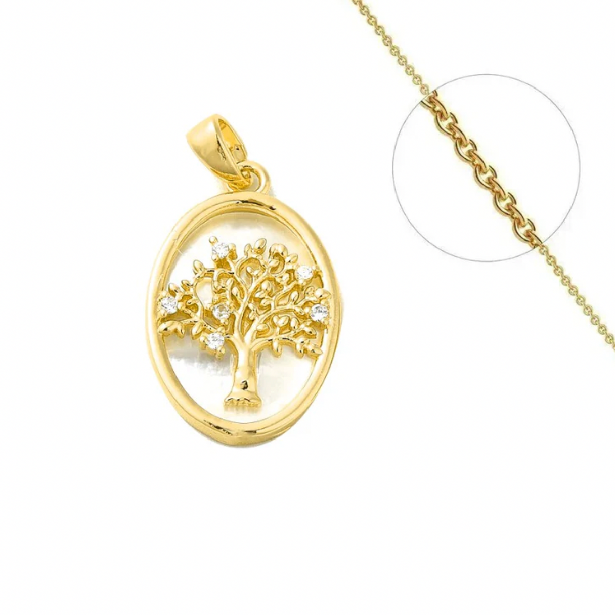 Collier Arbre de Vie plaqué or