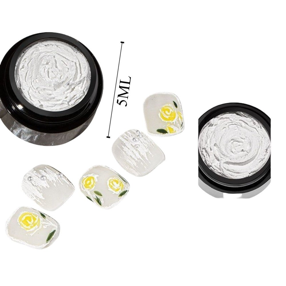 Gel Plâtre Ongles Accessoires Manucure Nail Art Vernis Décoration 3D Texture Sable Gypse Gel Polish Laque