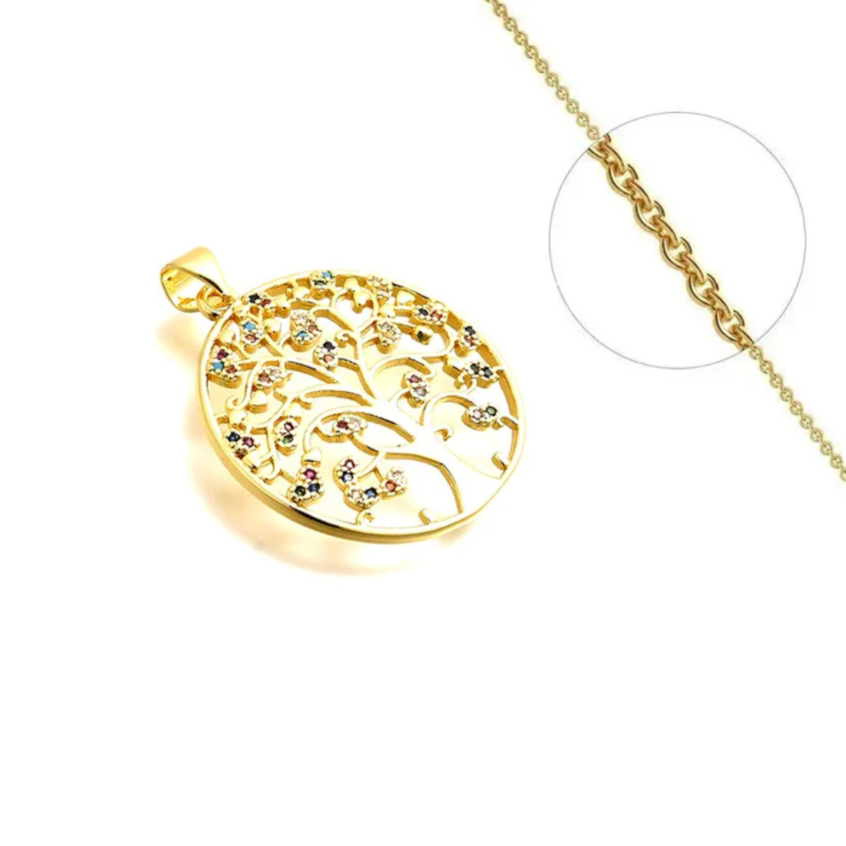Collier Arabe de Vie plaqué or