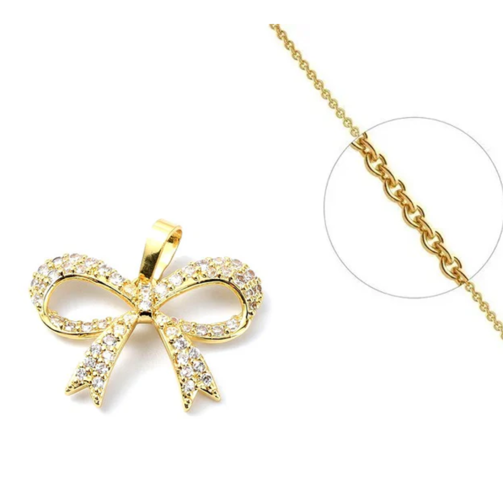 Collier Nœud plaqué or