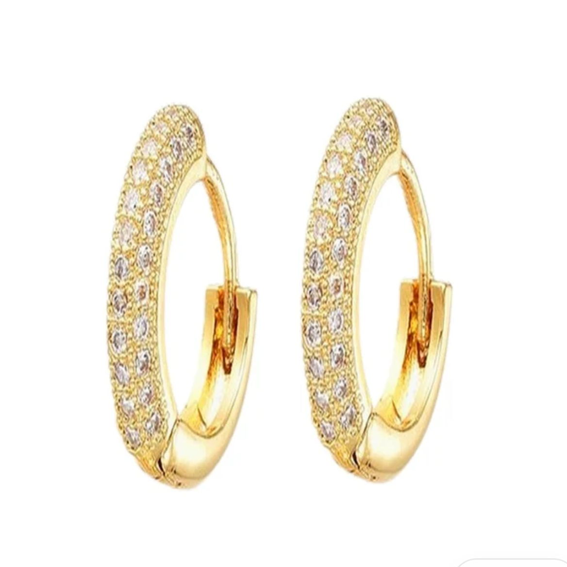 Créoles argent avec perle blanche et cristal