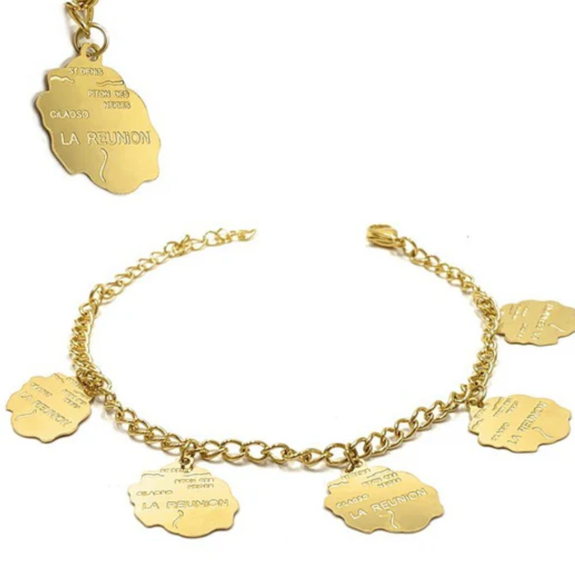 Bracelet Réunion en inoxydable Bijou Réunionnais