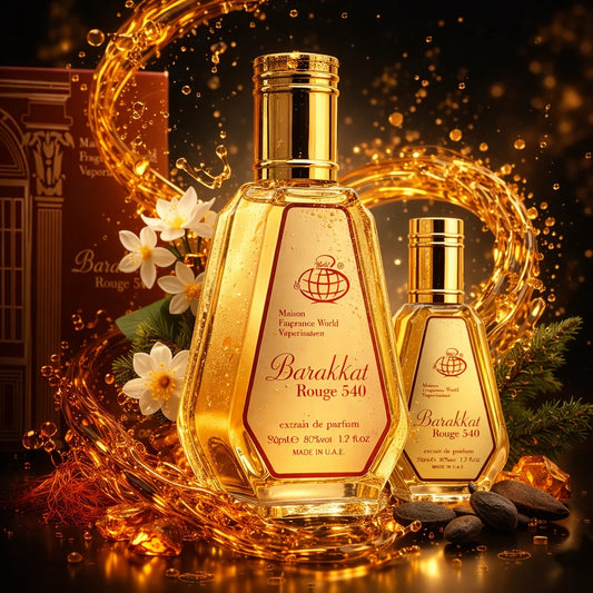 Parfum Mixte Fragrance World Barakkat Red 50ml - Extrait de Parfum Unisexe Intense