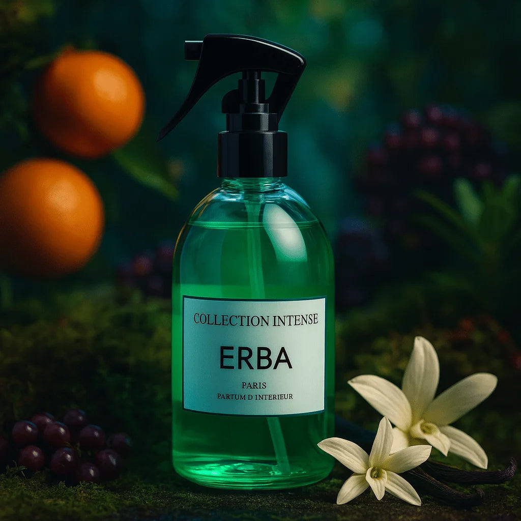 Parfum d'Intérieur ERBA 250ml - Senteur Fraîche Herbacée Verte - Collection Intense