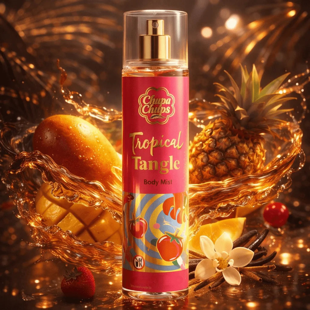 Brume Parfumée Corps Chupa Chups 236ml – Vanille, Pêche, Cerise ou Coco
