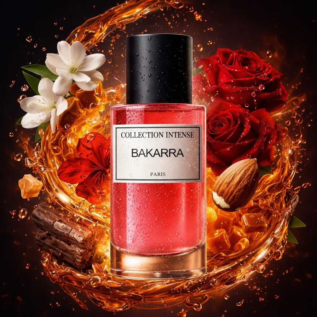 Parfum BAKARRA 50ml - Eau de Parfum Unisexe Orientale Épicée - Collection Intense