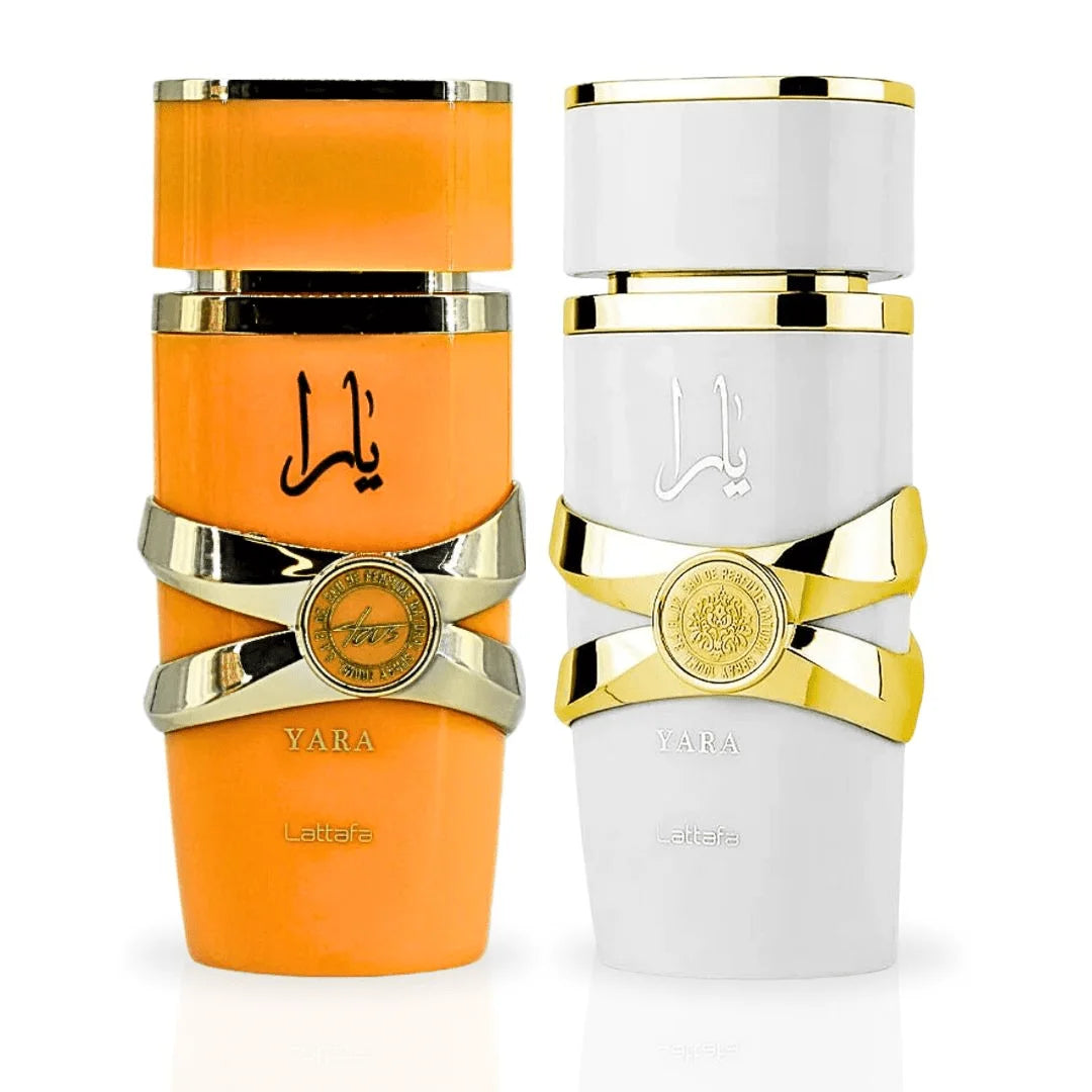 Coffret Lattafa 2x100ml Yara Me & Yara Tous - Eau de Parfum Tropical Gourmand Caramel Mangue Santal