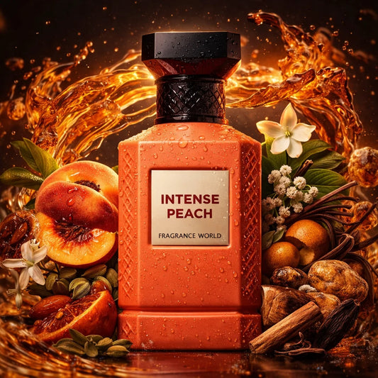 Parfum Unisexe World Intense Peach 100ml - Eau de Parfum Fruitée Florale Pêche Spray Cadeau