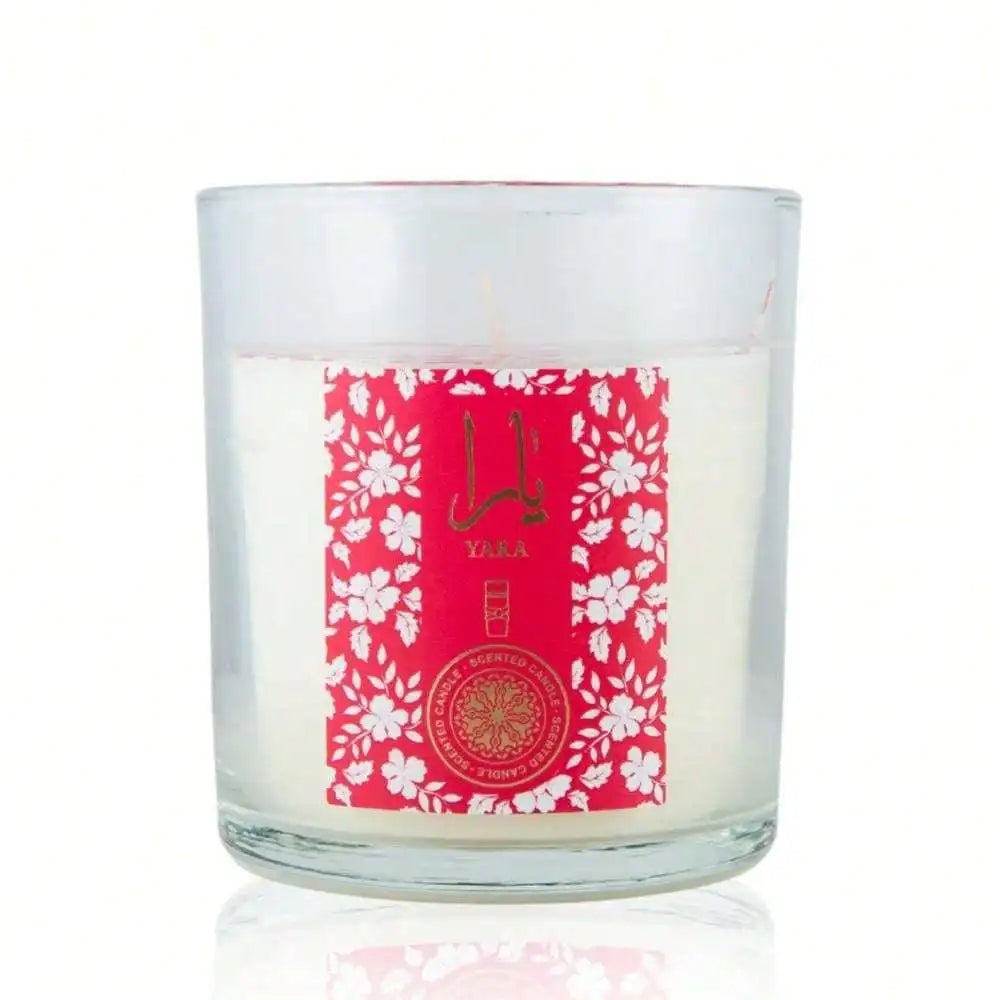 Bougie Parfumée YARA - Mandarine Fraise Vanille - Lattafa Perfumes Cire Naturelle