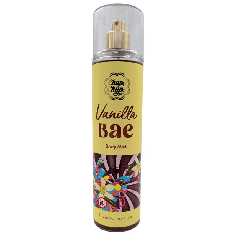 Brume Parfumée Corps Chupa Chups 236ml – Vanille, Pêche, Cerise ou Coco