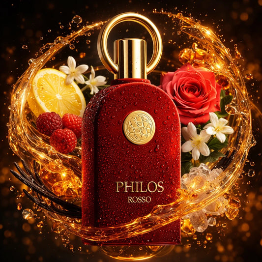 Parfum Unisexe Alhambra Philos Rosso 100ml - Eau de Parfum Boisée Épicée Spray Cadeau