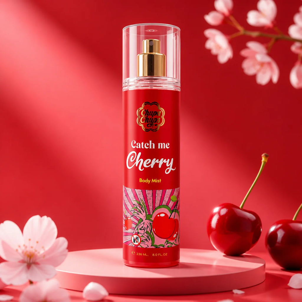 Brume Parfumée Corps Chupa Chups 236ml – Vanille, Pêche, Cerise ou Coco