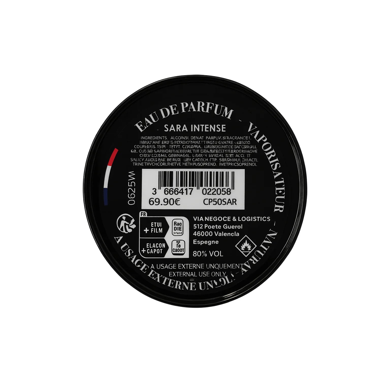 Collection Privée Sara Intense – Eau de Parfum Mixte 50ml