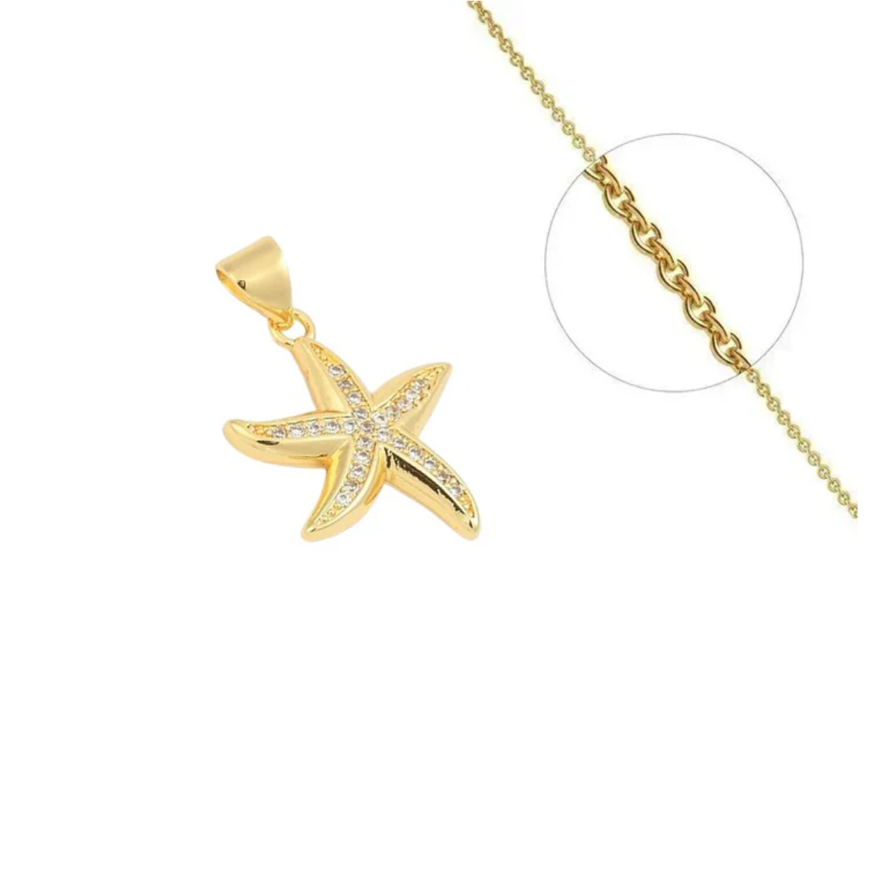 Collier Étoile de Mer plaqué or
