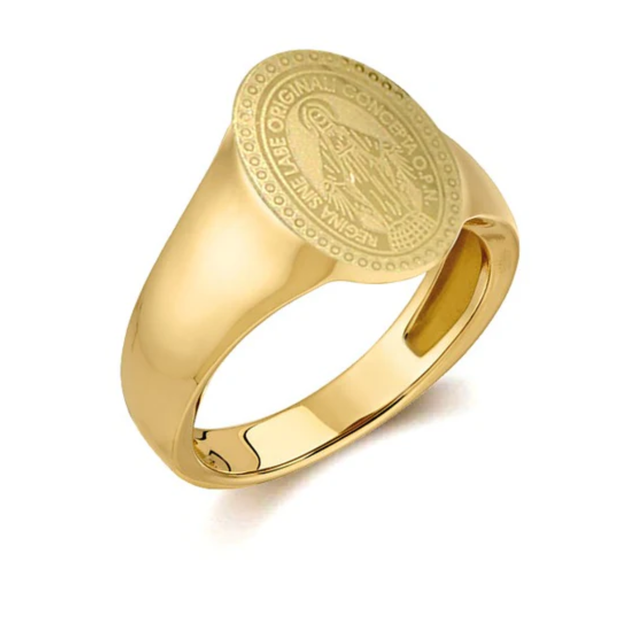 Bague Chevalière Christ Acier inoxydable