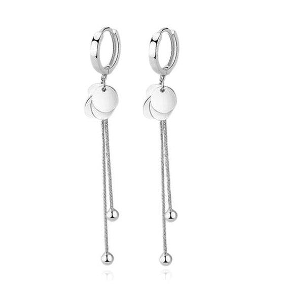 Boucles d'oreilles argent 925 tombantes Zélie