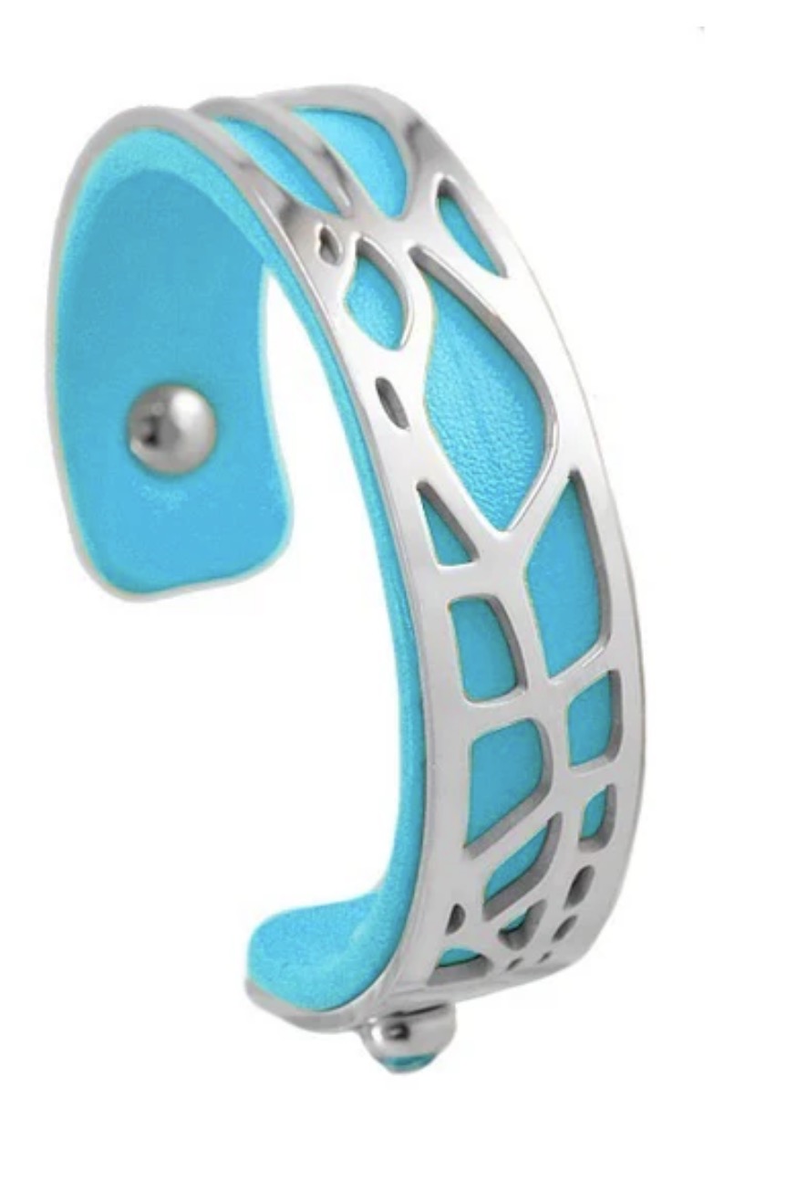 Bracelet pour femme - Acier inoxydable cuir nouveau (limité) plusieurs coloris