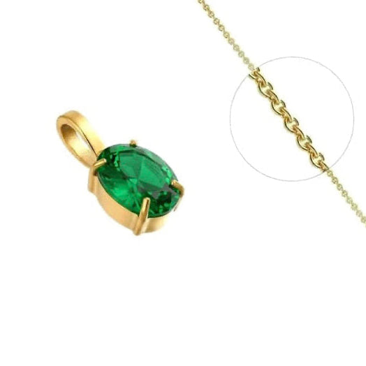 Collier Solitaire plaqué or