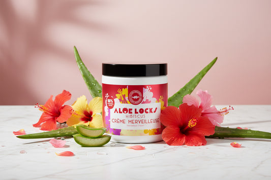 Aloe Locks - Crème Merveilleuse Hibiscus - Soin Capillaire Hydratant & Nourrissant - 250ml