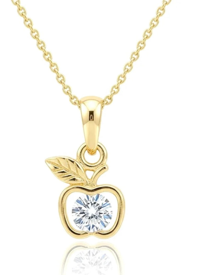 Collier Pomme Plaqué Or