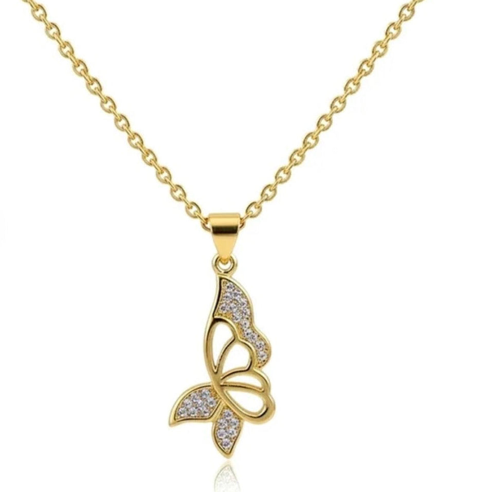 Collier Papillon plaqué or