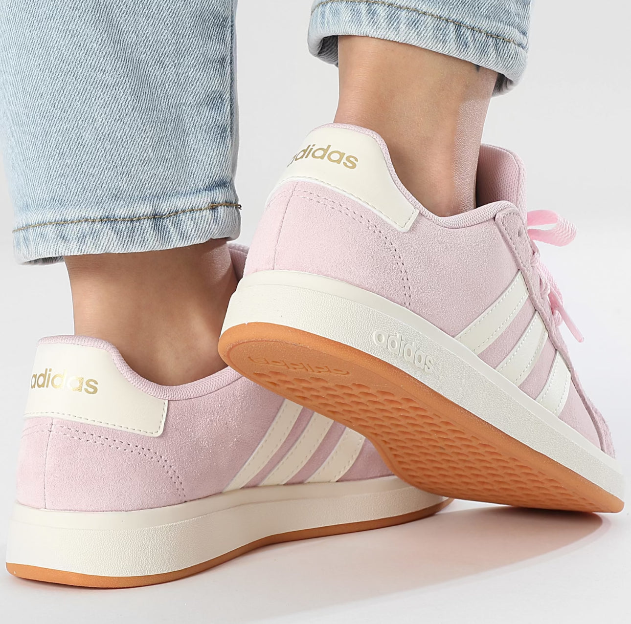 Adidas Sportswear Baskets Femme Grand Court 00s K JP5895 Clear Pink Off White Gum