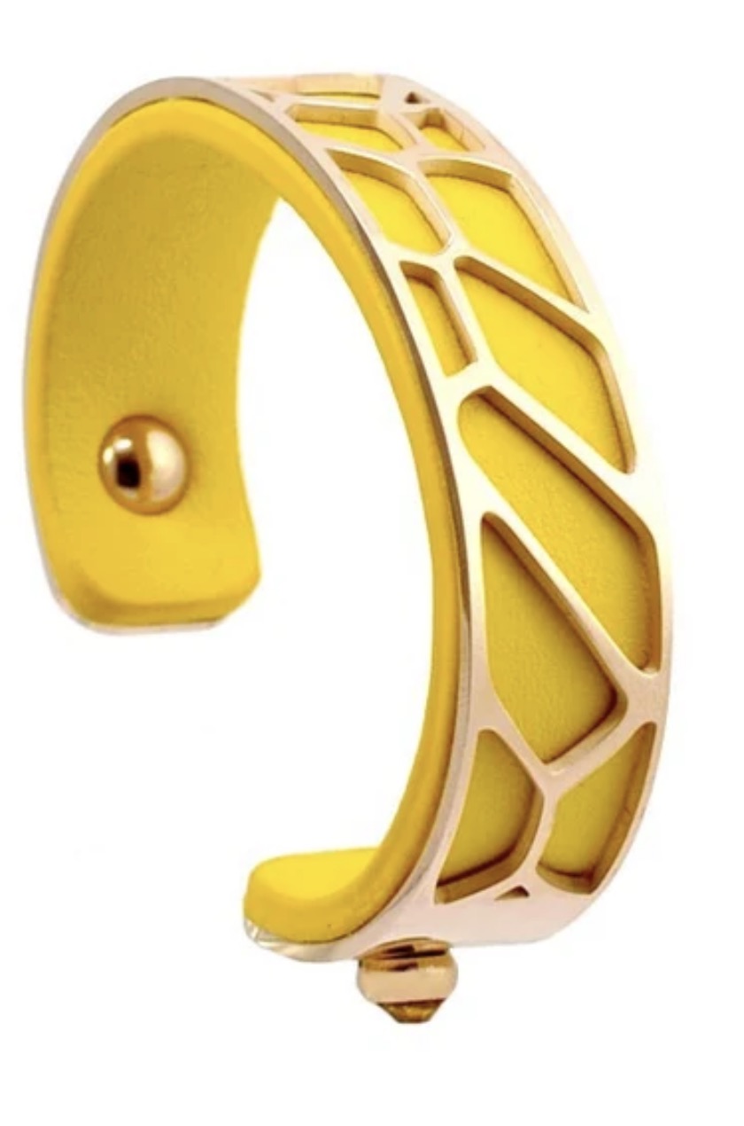 Bracelet pour femme - Acier inoxydable cuir nouveau (limité) plusieurs coloris