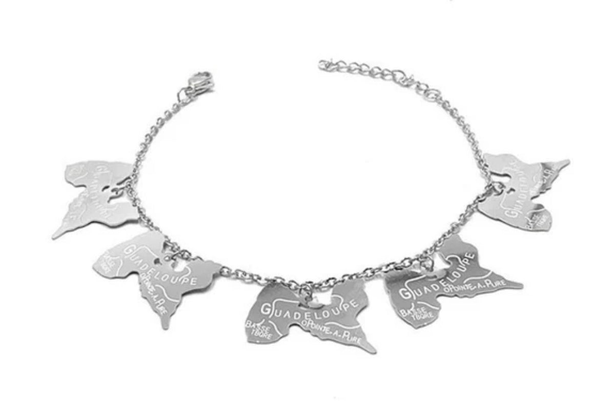 Bracelet Guadeloupe en Acier inoxydable Antillais