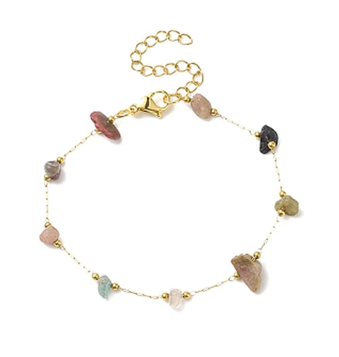 Bracelet Améthyste Pierres Naturelles – Acier Inoxydable plusieurs coloris