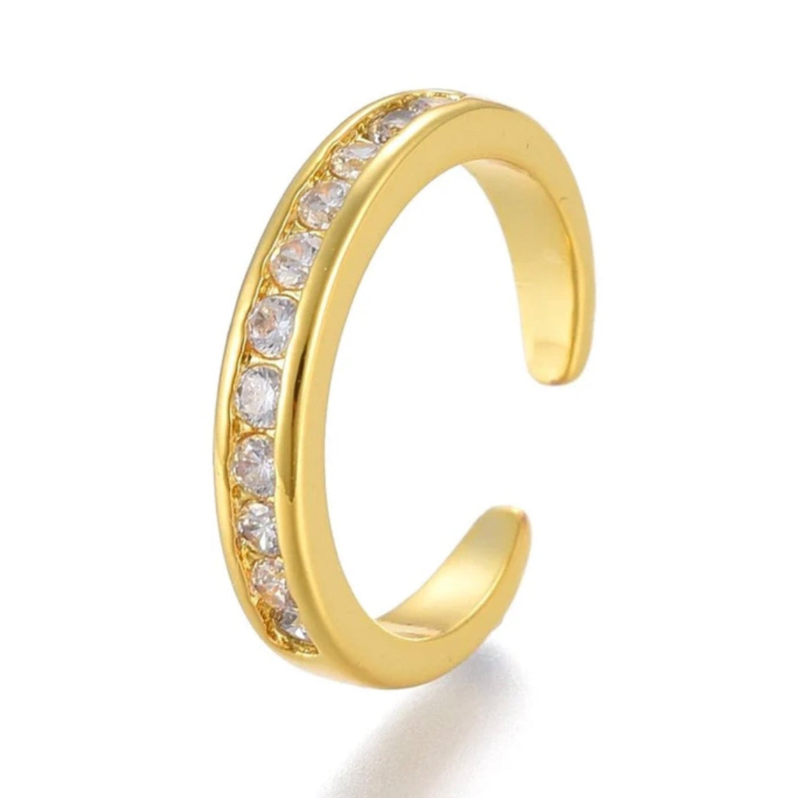 Bague orteil réglable plaqué or