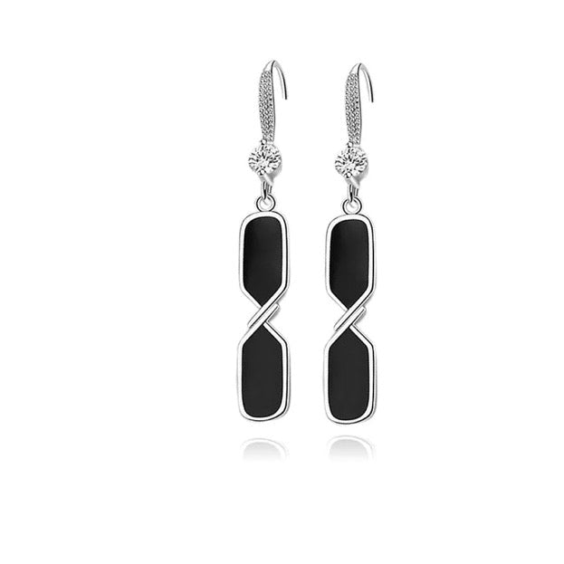 Boucles d'oreilles argent 925 zirconiums sertis Léonie