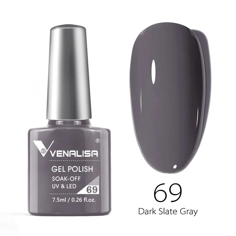 Vernis Gel Ongles Paillettes Réfléchissantes VENALISA - Néon Couverture Complète UV Manucure Nail Art