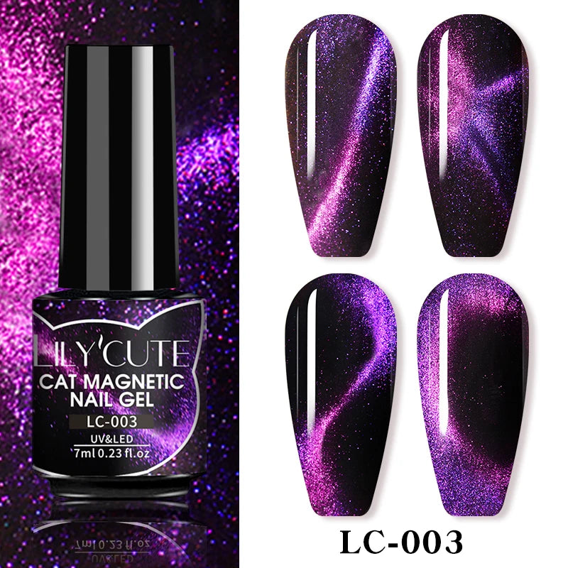 Vernis Gel Magnétique 9D Cat Eye 7ml - Effet Irisé
