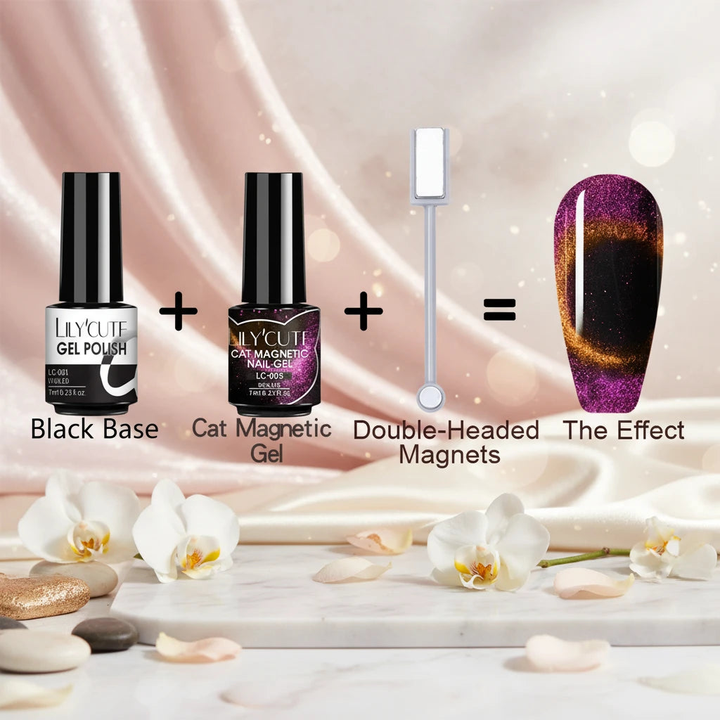 Vernis Gel Magnétique 9D Cat Eye 7ml - Effet Irisé