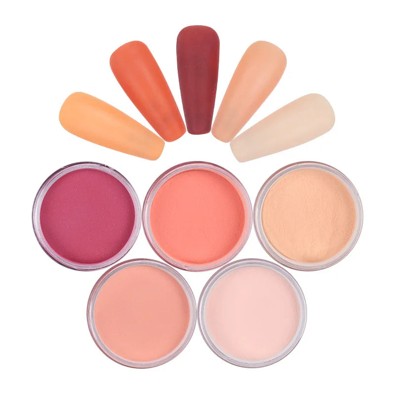 Set Poudre Acrylique 15g Extension Ongles - Trempage Pigment Poussière Liquide Acrylique Manucure Design Sculpture Kit