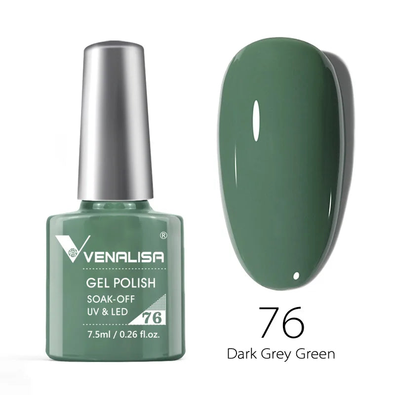 Vernis Gel Ongles Paillettes Réfléchissantes VENALISA - Néon Couverture Complète UV Manucure Nail Art