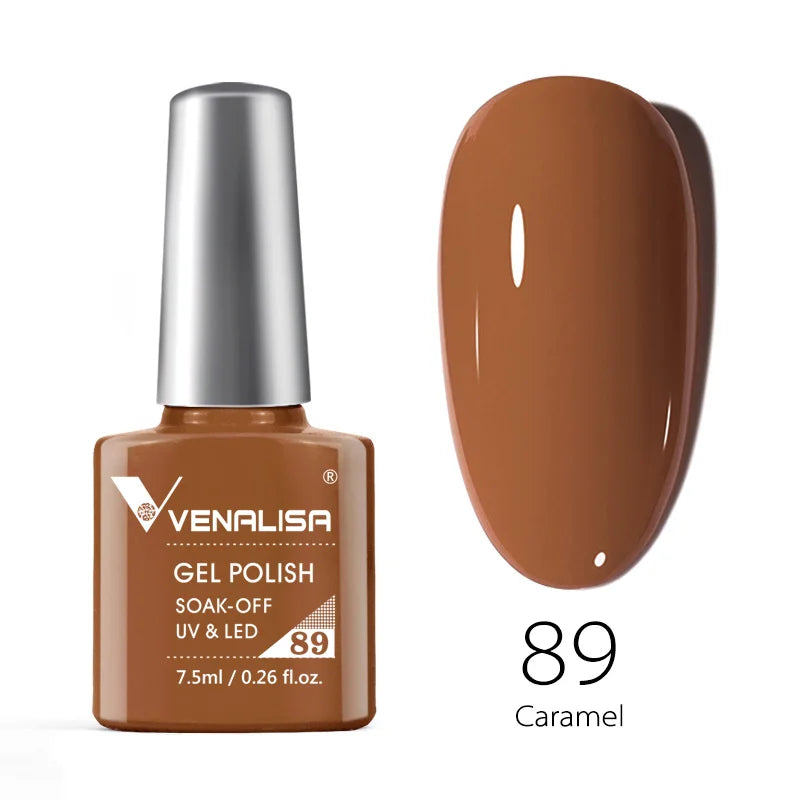 Vernis Gel Ongles Paillettes Réfléchissantes VENALISA - Néon Couverture Complète UV Manucure Nail Art