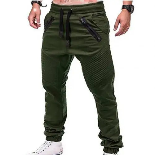 Pantalon Sport Homme avec Zip et Poches - Cordon de Serrage