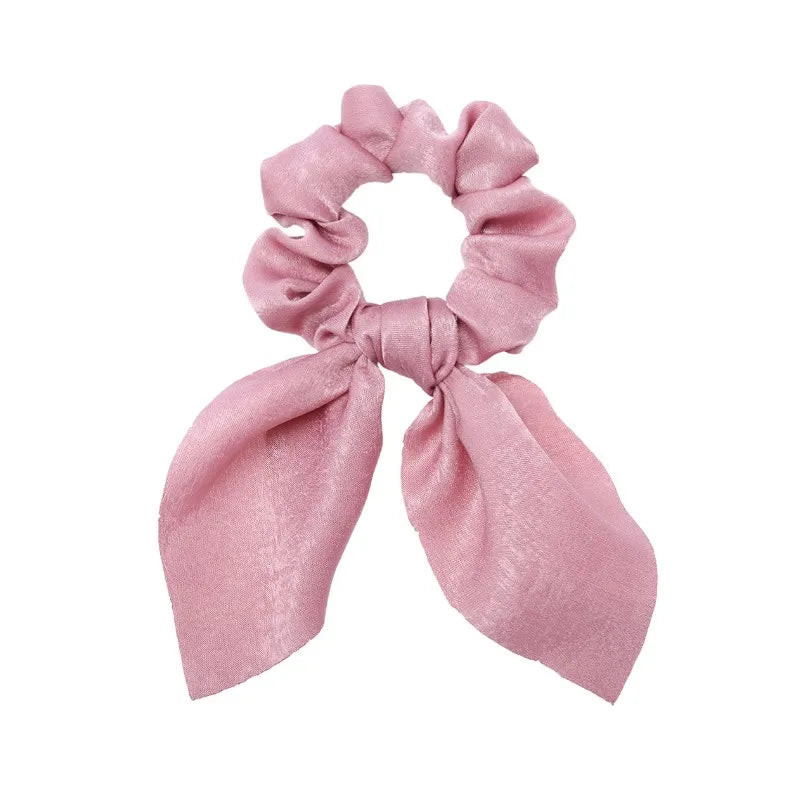 Lot Chouchous Nœuds Femme Fille - Élastiques Cheveux Imprimé Floral Queue de Cheval Accessoires