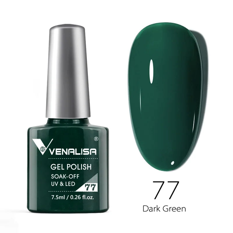 Vernis Gel Ongles Paillettes Réfléchissantes VENALISA - Néon Couverture Complète UV Manucure Nail Art