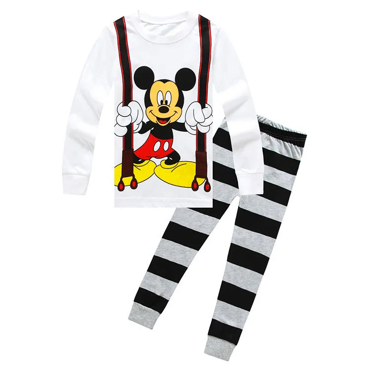 Pyjama Mickey Mouse Garçon Coton Manches Longues